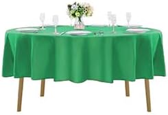 Cupuamon 70 inch Round Tablecloth Washable Polyester Table Cloth Decorative Table Cover for Wedding