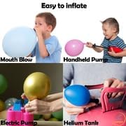 AFTERLOON® Biodegradable Balloons 24 pcs Pastel Purple 10 Inch, Matte Color Thickened Extra Strong