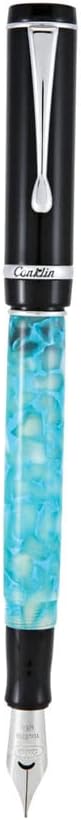 Conklin Duragraph Fountain Pen Turquoise Nights - Extra Fine Nib, Precision Writing Instrument with