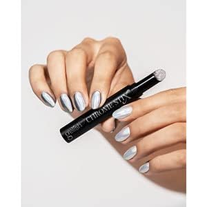Gelish Chrome Stix, Chrome Nail Powder, Nail Art for Stunning Metallic Finish, Long-Lasting, Easy