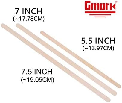 Gmark Disposable Wooden Stirrer Individually Wrapped in Biodegradable Kraft Paper, Wood Coffee Stir