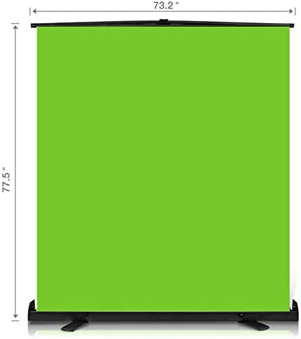 Yesker Upgrade Green Screen 73.2x77.5 inch Wider 180cmx 196cm Background Collapsible Chromakey
