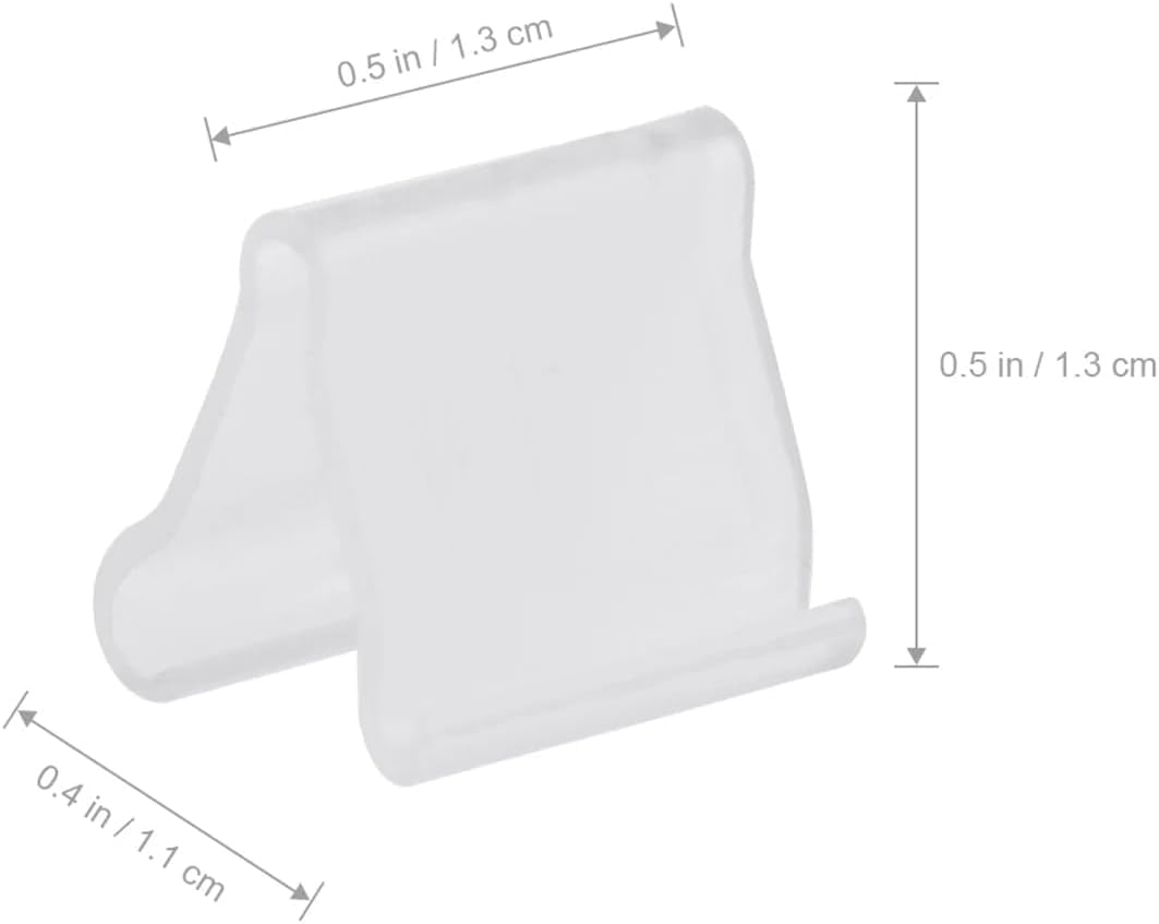 100Pcs Transparent Balloon V-shaped Clip Wedding Balloon Clip Creative Plastic V-Shaped Wedding