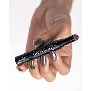 Gelish Chrome Stix, Chrome Nail Powder, Nail Art for Stunning Metallic Finish, Long-Lasting, Easy