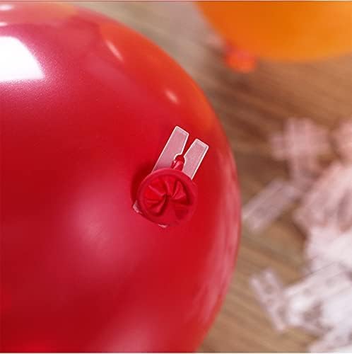 200pcs Plastic Balloon Clips Ties for Sealing, H Shape Bulk Balloon Ties clips Tool for Wedding