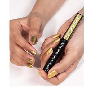 Gelish Chrome Stix, Chrome Nail Powder, Nail Art for Stunning Metallic Finish, Long-Lasting, Easy