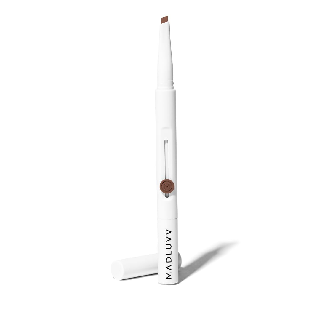 MADLUVV Exacto Brow Pencil for Flawless, Long Lasting, Realistic Brows with Dual-Ended Design