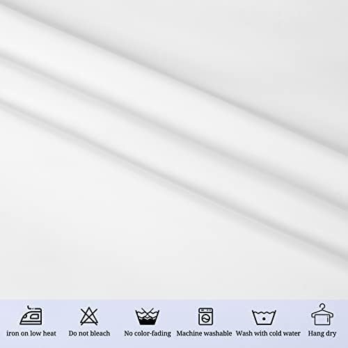 10 Pack Polyester Tablecloths, White 90 x 132 Inch Polyester Table Cloth for 8 Foot Rectangle