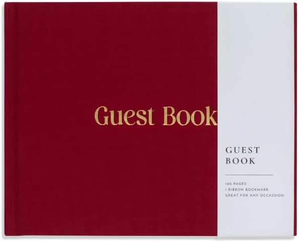 Lamare Wedding Guest Book – Elegant Guest Book for Party, Baby Shower Guest Book & Polaroid Guest