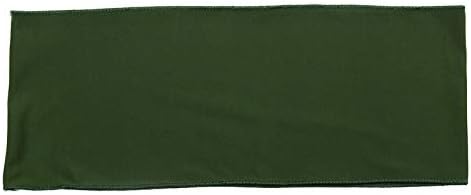 VDS Pack of 150 PCS | Olive Green | Spandex Chair Sashes Bows Without Buckle | Stretch Elastic