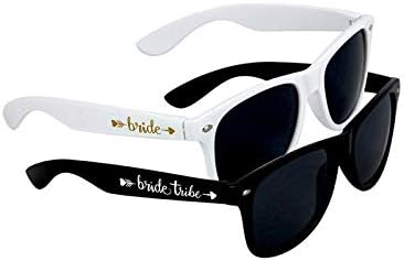 LADY&HOME 10 Pack Bachelorette Party Sunglasses Favors, Bridesmaid and Bride Tribe Sunglasses for