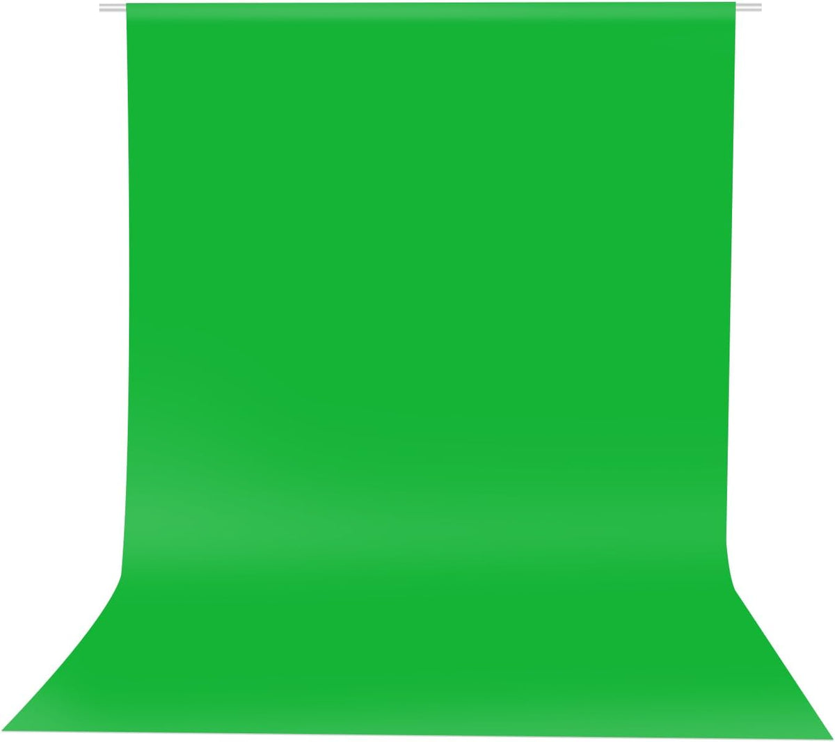 HEMMOTOP Green Screen Backdrop, 5x6.5 ft Photography Chroma Key Greenscreen Background Sheet for