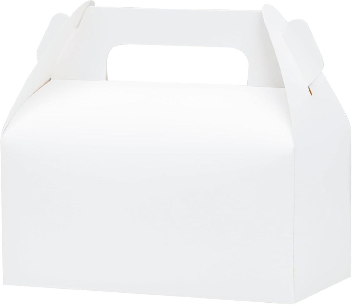 UnicoPak 10 Pack White Gable Treat Boxes Party Favor Boxes Goodie Gift Boxes for Snacks Cookie
