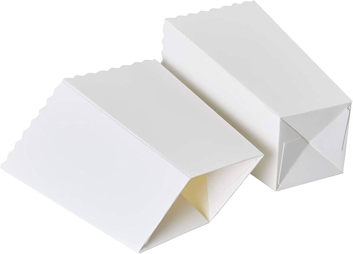 BLUE PANDA 100 Pack White Popcorn Boxes Bulk for Party - White Popcorn Containers for Movie Night &