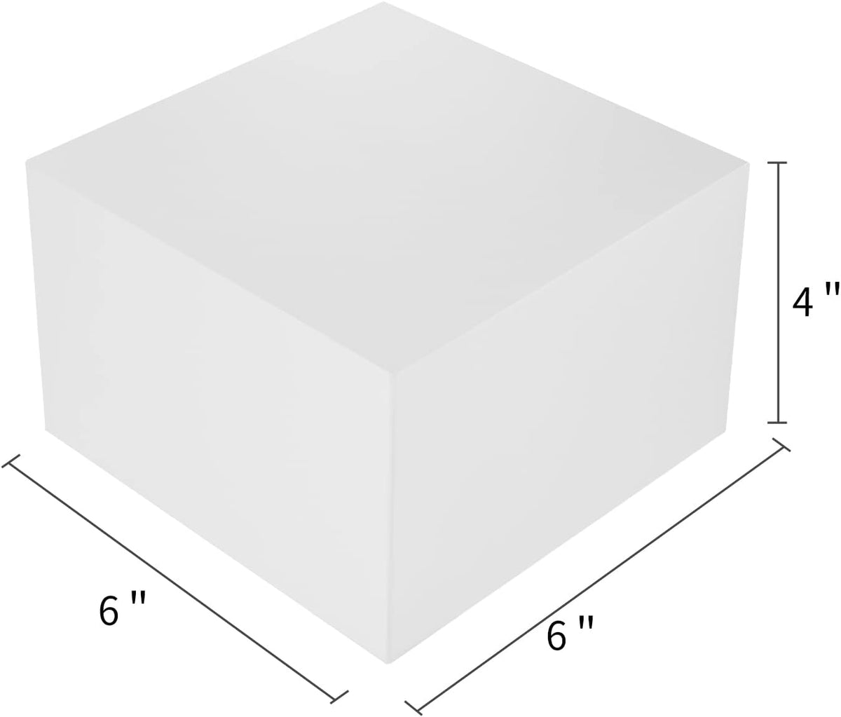 COTOPHER Small Gift Boxes 10 Pack 6x6x4 inches White Gift Boxes with Lids for Gifts, Crafting