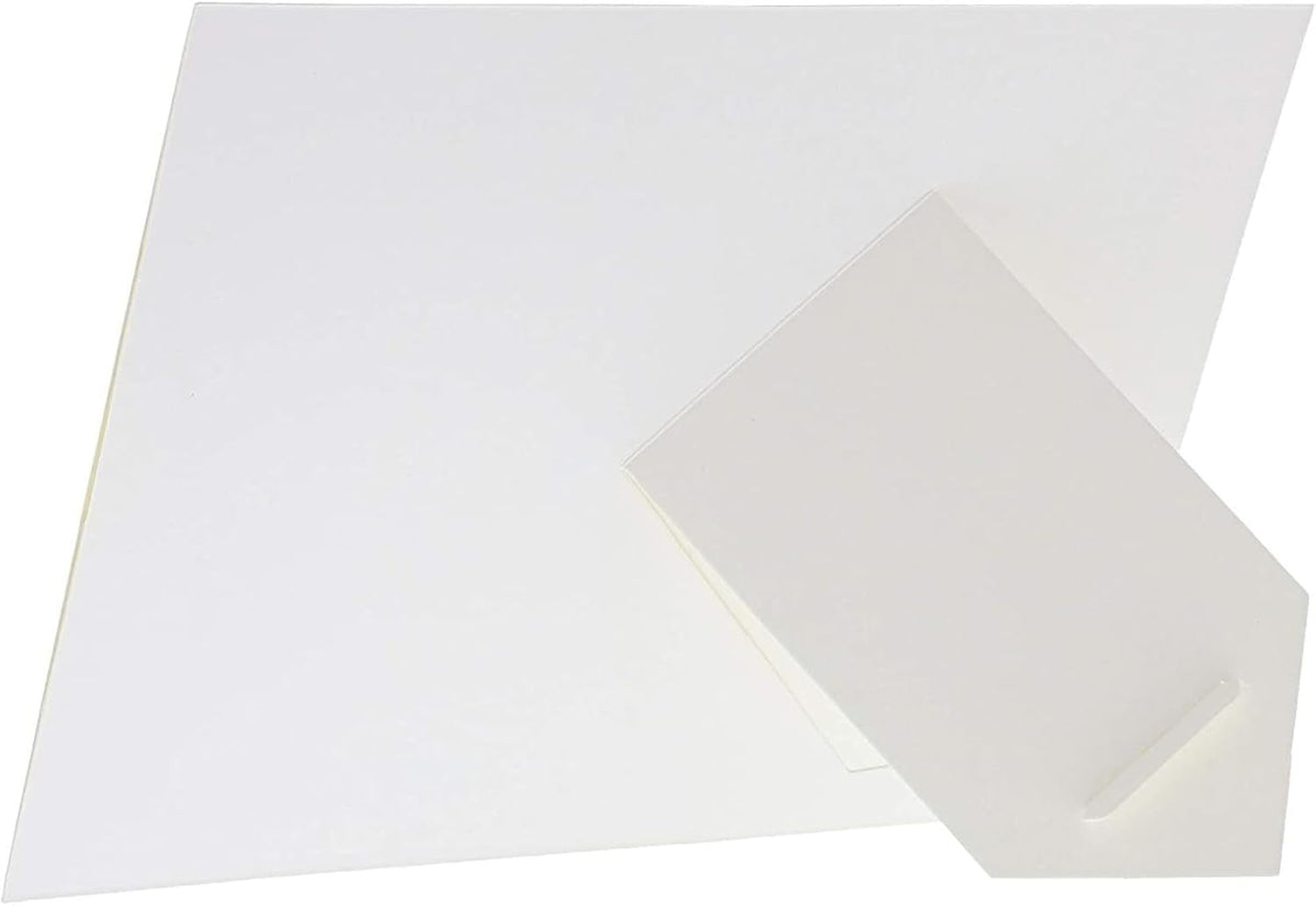 Juvale Cardboard Picture Frames - White Easel Back Display - Customizable Craft Supplies & Photo
