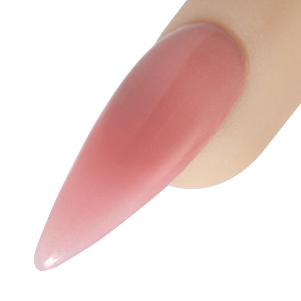 Young Nails Acrylic Cover Powder - Self-Leveling Acrylic Nail Powder, Clear Nude Pink White Acrylic