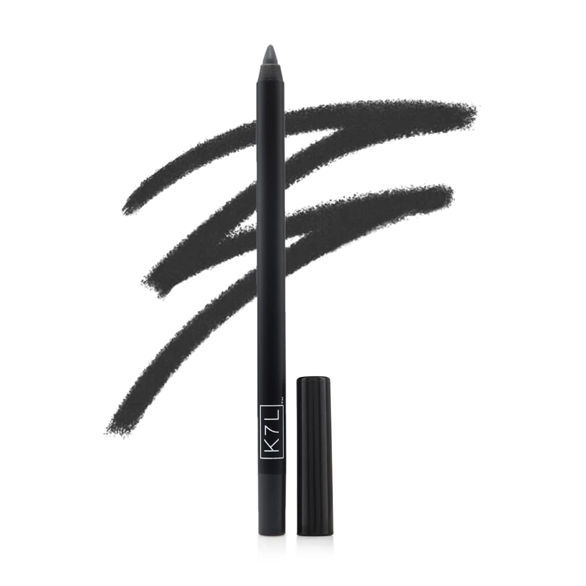 K7L Deep Black Eyeliner (Vegan) - Waterline Application and Versatile Eyeliner that is Waterproof