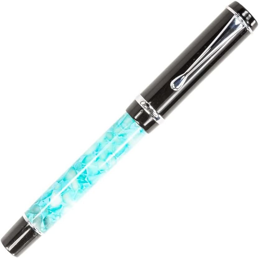 Conklin Duragraph Fountain Pen Turquoise Nights - Extra Fine Nib, Precision Writing Instrument with