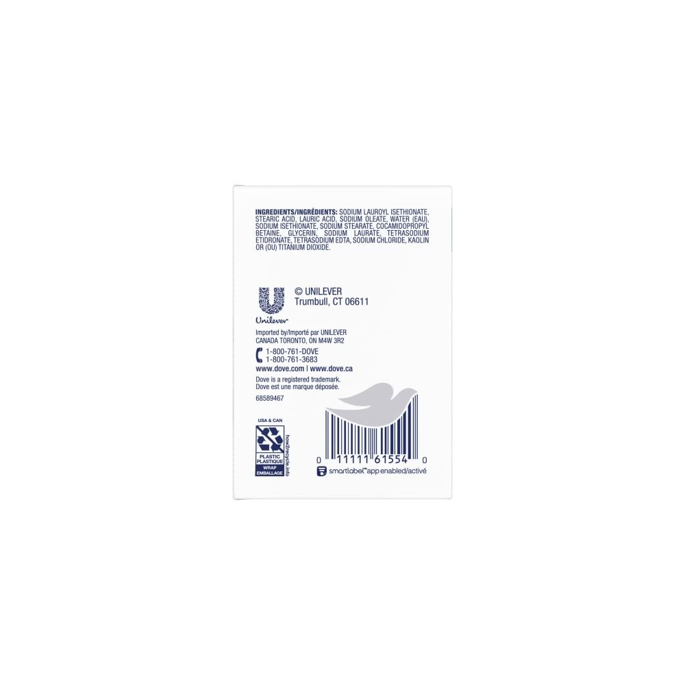 Dove Beauty Bar Soap Sensitive, 24 Bars for Sensitive Skin, Fragrance Free and Hypoallergenic 3.75