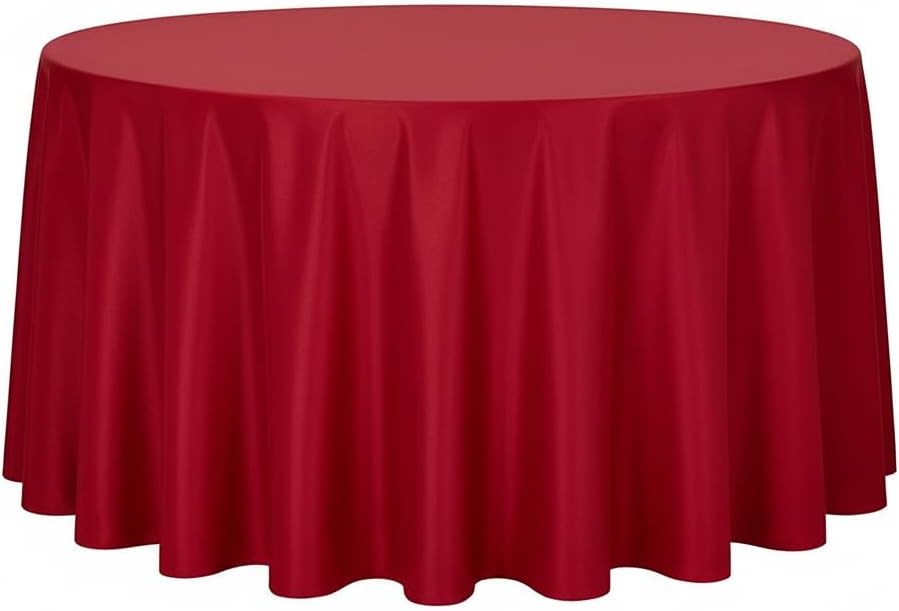 sancua Round Tablecloth - 108 Inch - Water Resistant Spill Proof Washable Polyester Table Cloth
