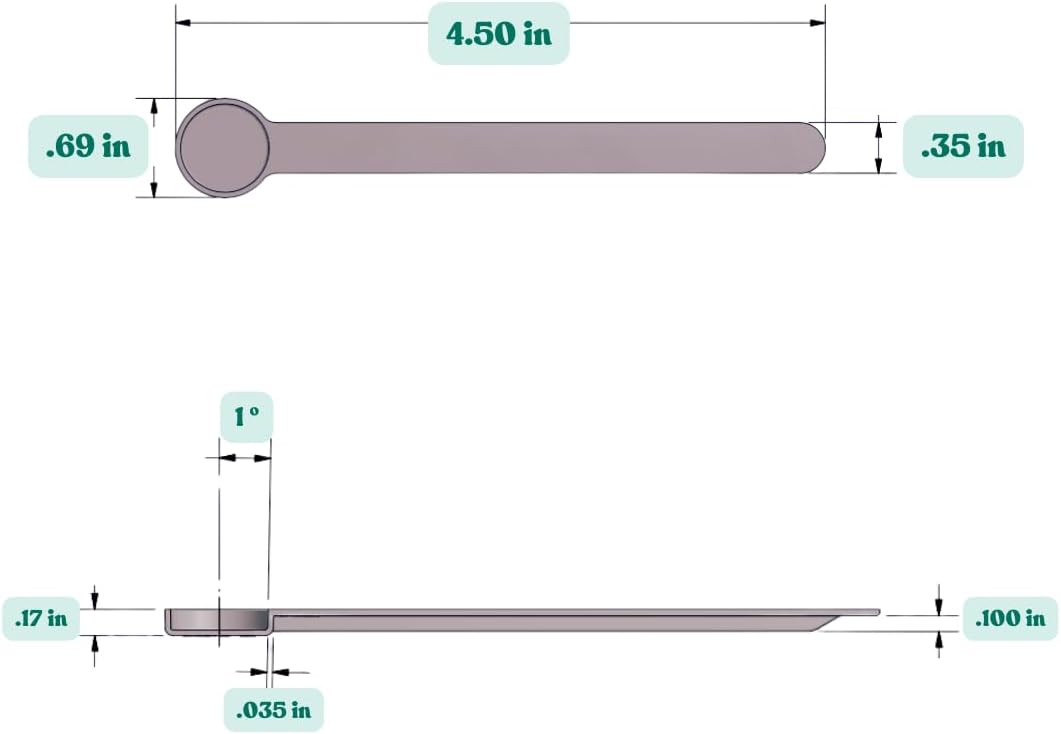 1/8 Teaspoon (0.625 mL | A Pinch) Long Handle Scoop for Measuring Coffee, Pet Food, Grains