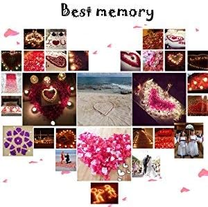 ocharzy 1000pcs Rose Petals Artificial Silk Flower Rose Petals for Wedding Decorations, Romantic