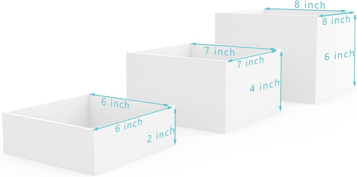 Buffet Risers, Food Risers for Buffet Table, Display Stand Shelf for Catering Dessert Collectibles