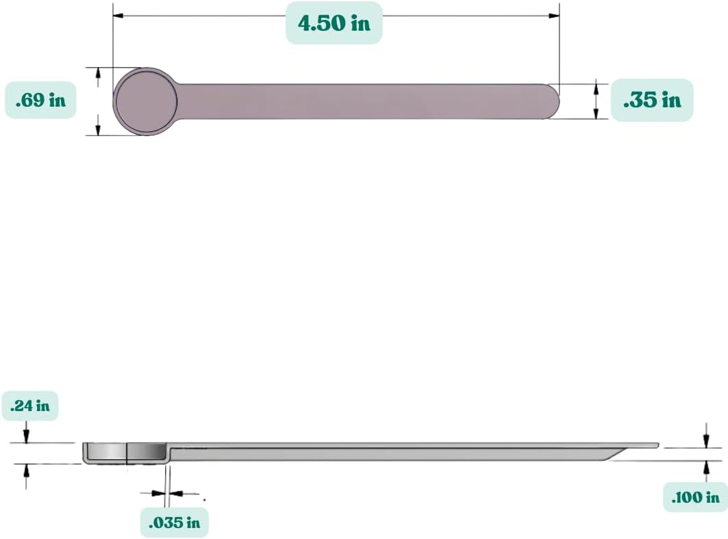 1 mL (1 CC) Long Handle Scoop for Measuring Coffee, Pet Food, Grains, Protein, Spices and Other Dry