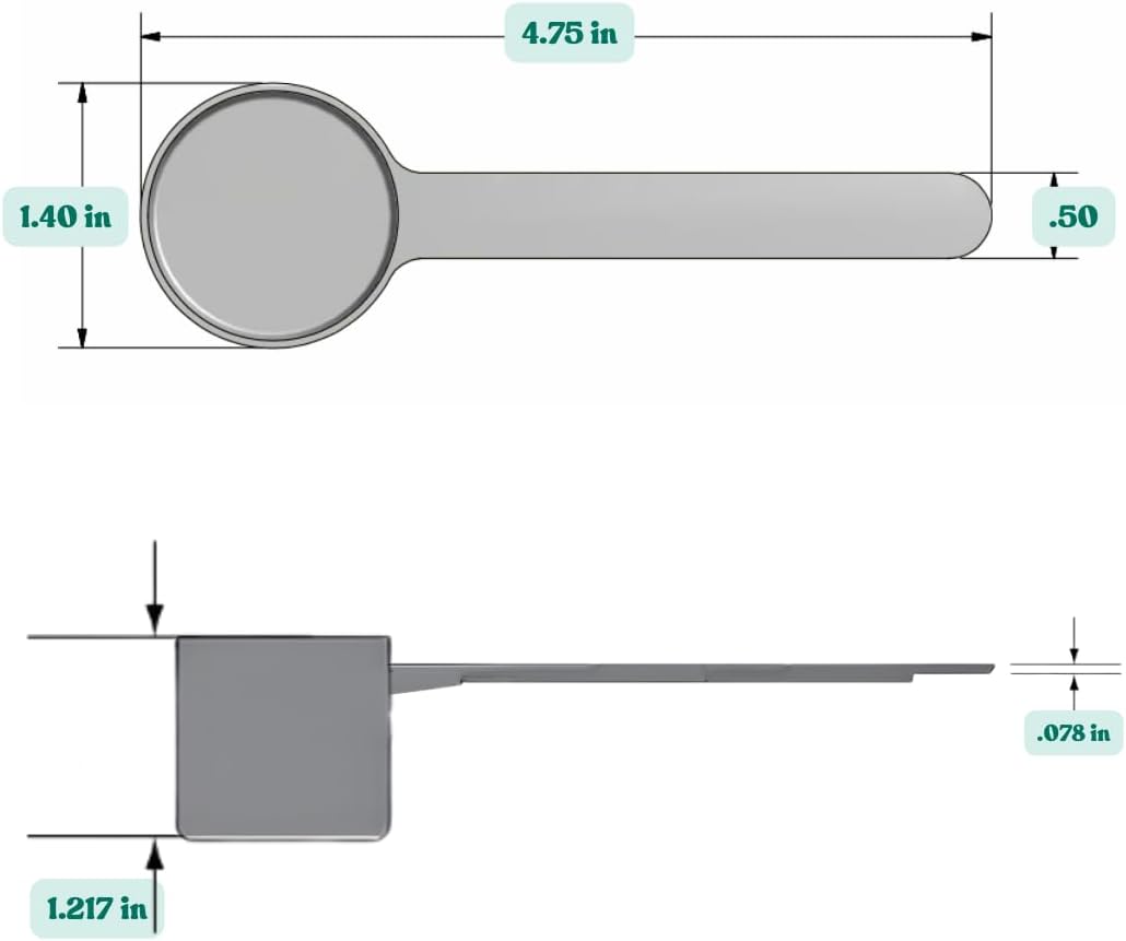 25 mL (5 Teaspoon) Long Handle Scoop for Measuring Coffee, Pet Food, Grains, Protein, Spices and