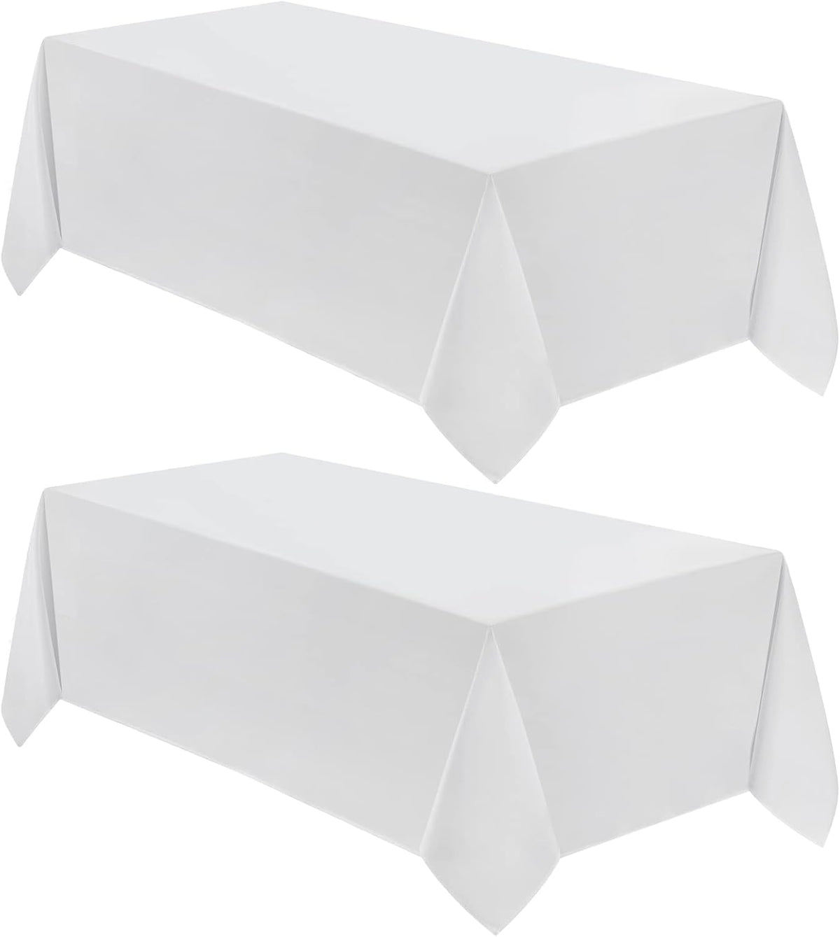 VidaFete Tablecloth 90 * 156inch 2pack Rectangle Table Cloth Polyester, Stain Wrinkle Resistant