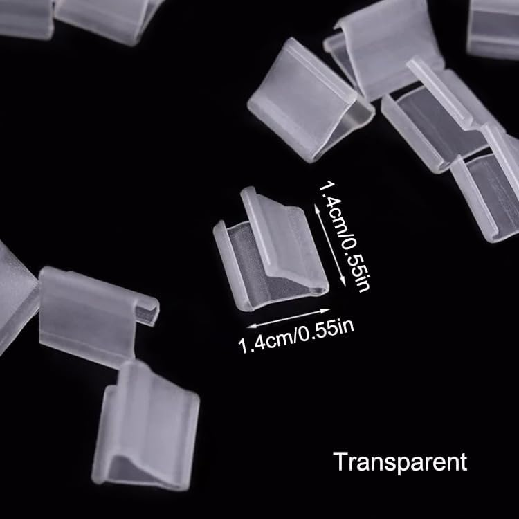 AKOAK 100 Pcs Useful "V" Shaped Balloon Seal Clip Transparent Balloon Button