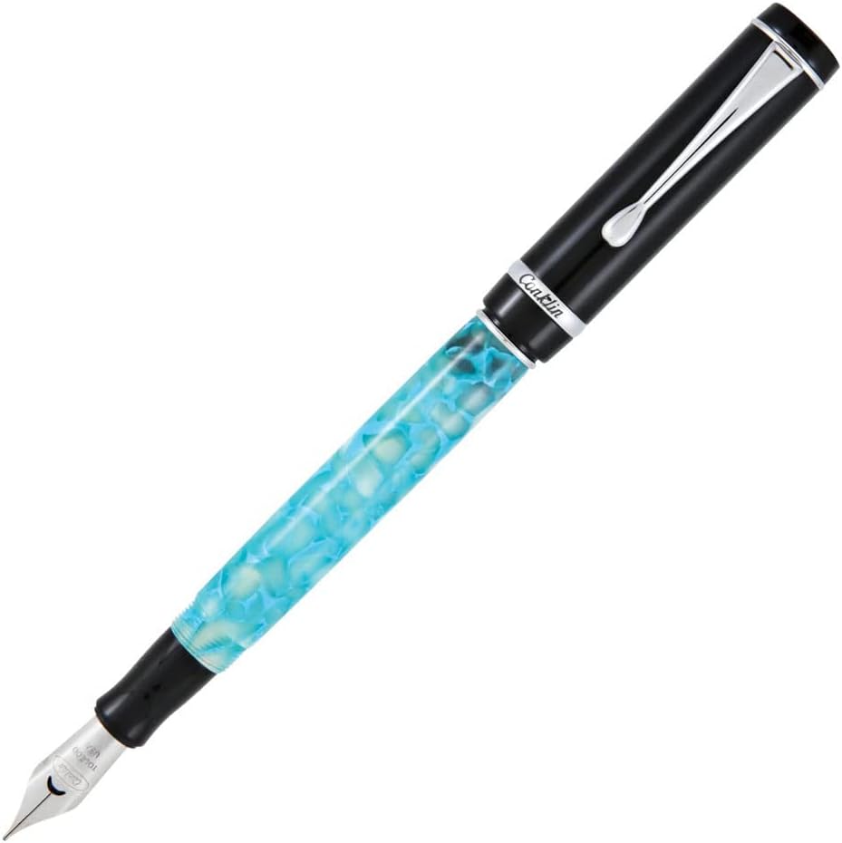 Conklin Duragraph Fountain Pen Turquoise Nights - Extra Fine Nib, Precision Writing Instrument with