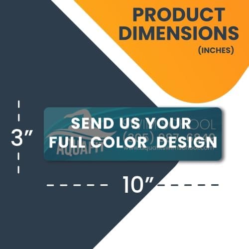 Magnet Me Up Custom 10x3 Inch Rectangle Magnet, Customizable for Businesses, Advertising, Personal