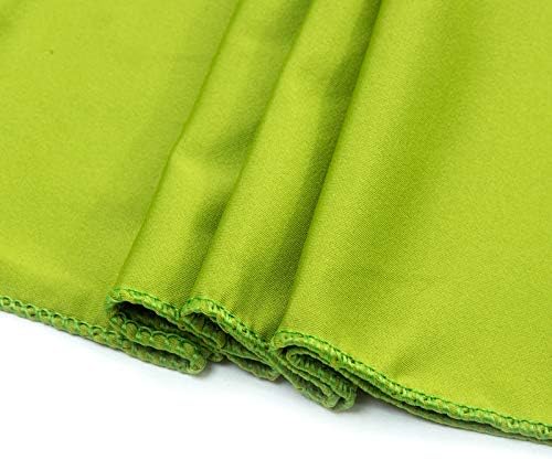 VDS Pack of 100 PCS | Apple Green | Spandex Chair Sashes Bows Without Buckle | Stretch Elastic