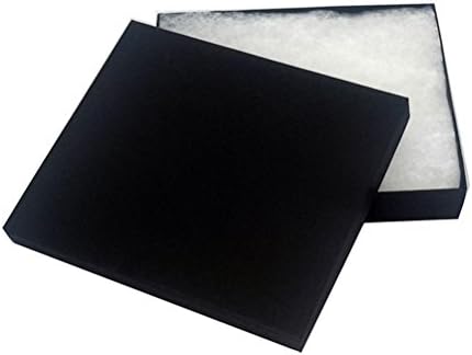 TheDisplayGuys - 25-Pack #53 Kraft Paper Cardboard Gift Boxes/Jewelry Cases w. Cotton Padding & Lid