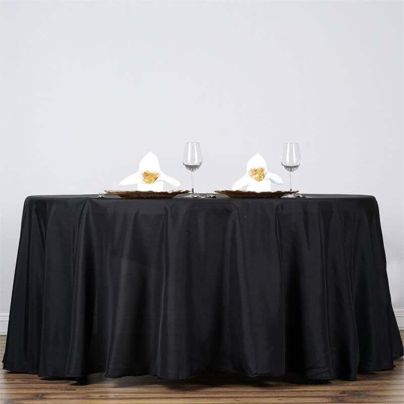 Efavormart Round Tablecloth, 132 Inch Stain & Wrinkle Resistant Washable Table Cloth, Decorative