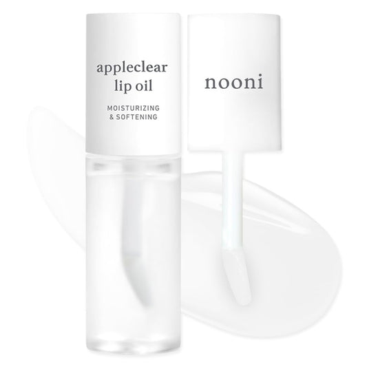 NOONI Korean Lip Oil - Appleclear | Long-Lasting, Moisturizing, Plumping, Revitalizing for Dry
