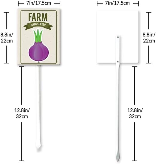 Eveokoki Aluminum Seed & Plant Labels - Plant Markes for Seedlings-Plant Tags for Pots - Garden