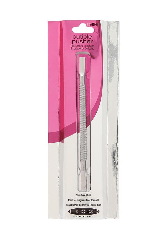 Cricket Logo Cuticle Pusher - Professional Nail Tools, Dual Tip Design for Pushing Back Cuticles