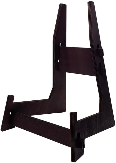 1 Pack 8 Inch Plate Stand, Wooden Display Stand Plate Stands for Display Decorative Picture Frame
