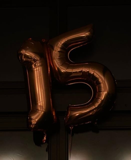 Large 40 Inch Coffee Brown 3 Number Balloon, 3 13 23 30 33 36 38 Dark Brown Birthday Party