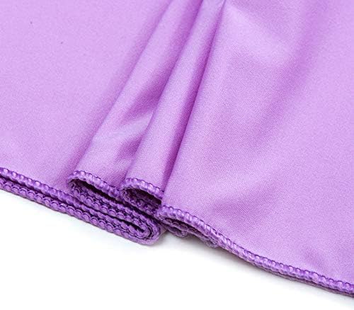 VDS Pack of 25 PCS | Light Purple | Spandex Chair Sashes Bows Without Buckle | Stretch Elastic