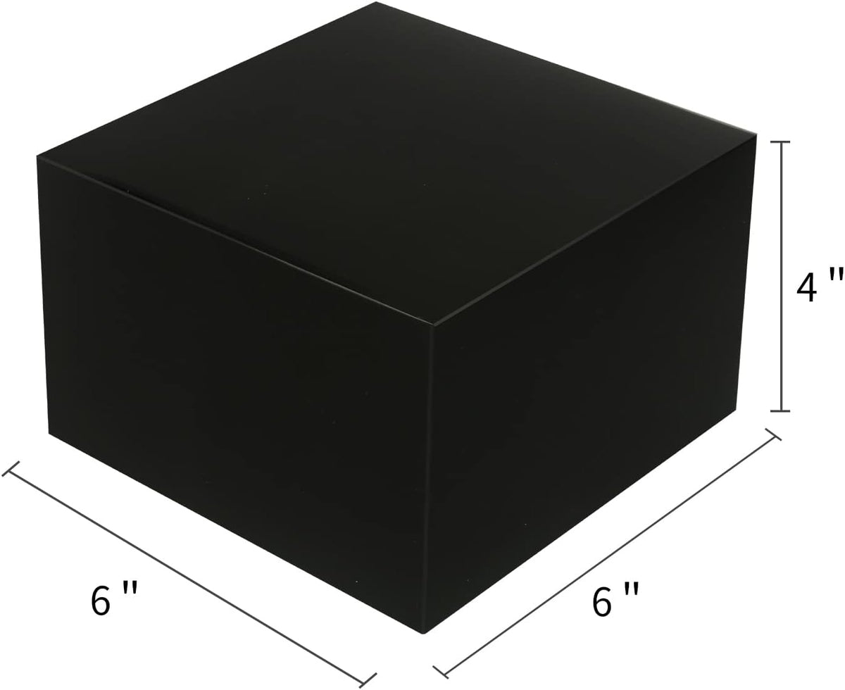 COTOPHER Small Gift Boxes 10 Pack 6x6x4 inches Black Gift Boxes with Lids for Gifts, Crafting