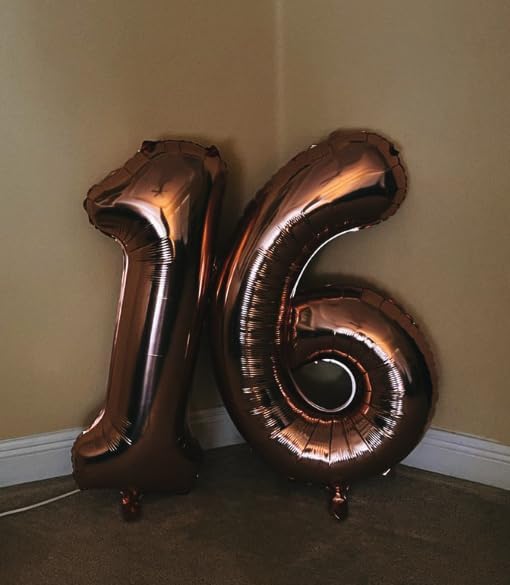 Coffee Brown 40 Inch 0 Number Balloons, 0 Decorations for 10 20 30 40 50 60 70 80 90 100 Birthday