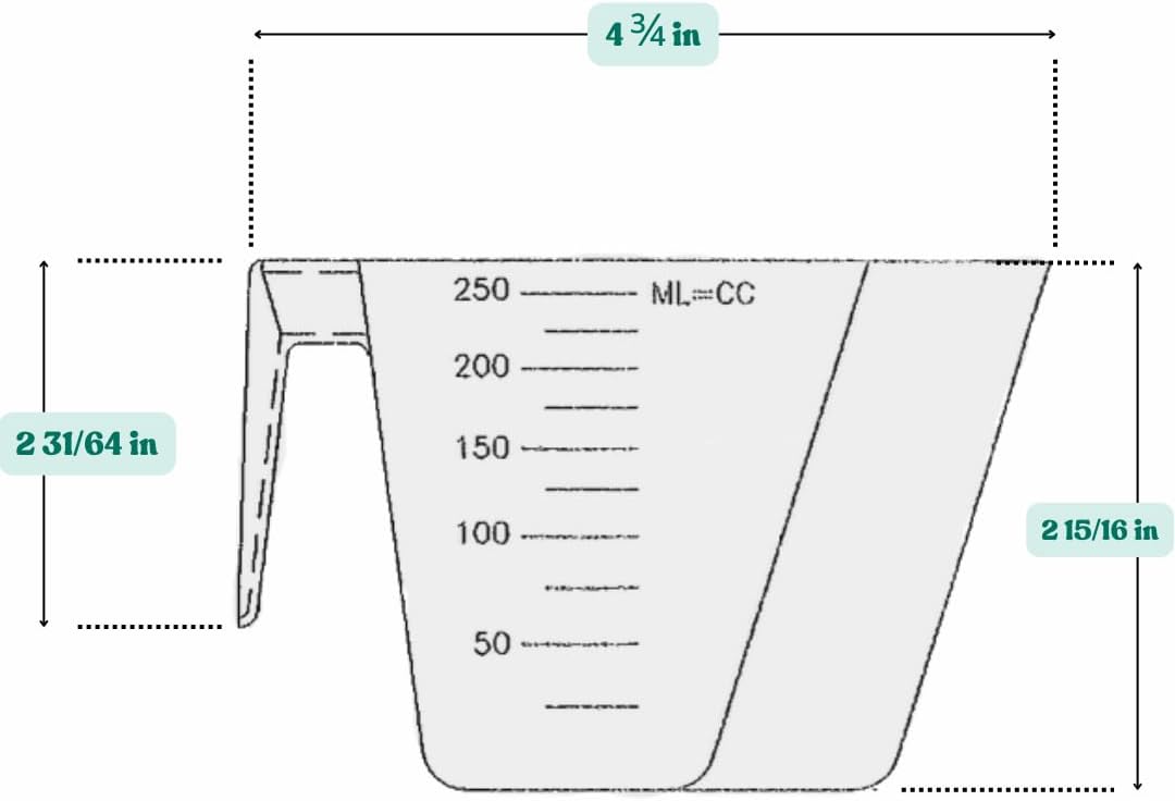 1 Cup (8 Oz. | 250 mL) Scoop for Measuring Coffee, Pet Food, Grains, Protein, Spices and Other Dry