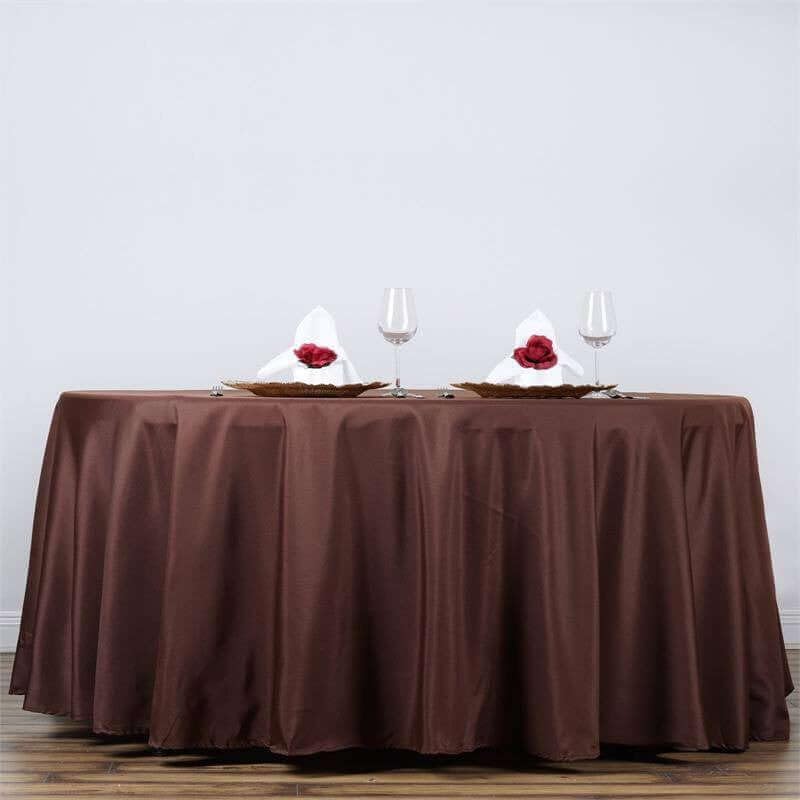 Efavormart Round Tablecloth, 132 Inch Stain & Wrinkle Resistant Washable Table Cloth, Decorative