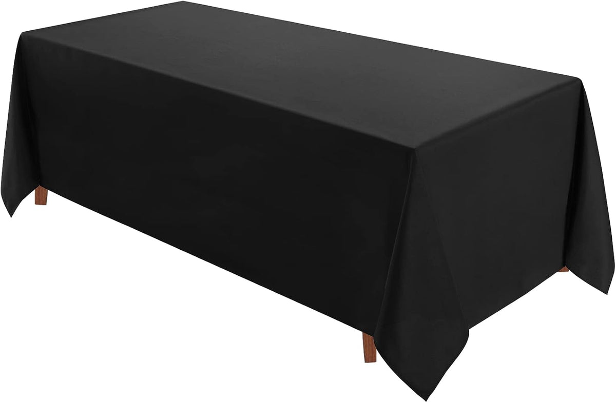 VidaFete Tablecloth 90 * 156inch Rectangle Table Cloth Polyester, Stain Wrinkle Resistant Polyester