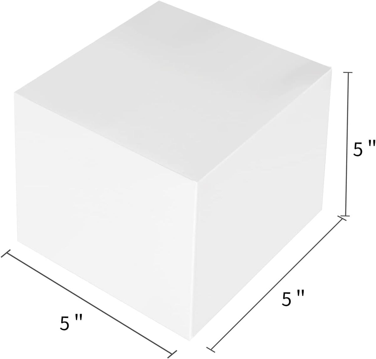 White Gift Boxes 5x5x5, 30 Pack Paper Gift Boxes with Lids for Gift, Bridesmaid Proposal Box