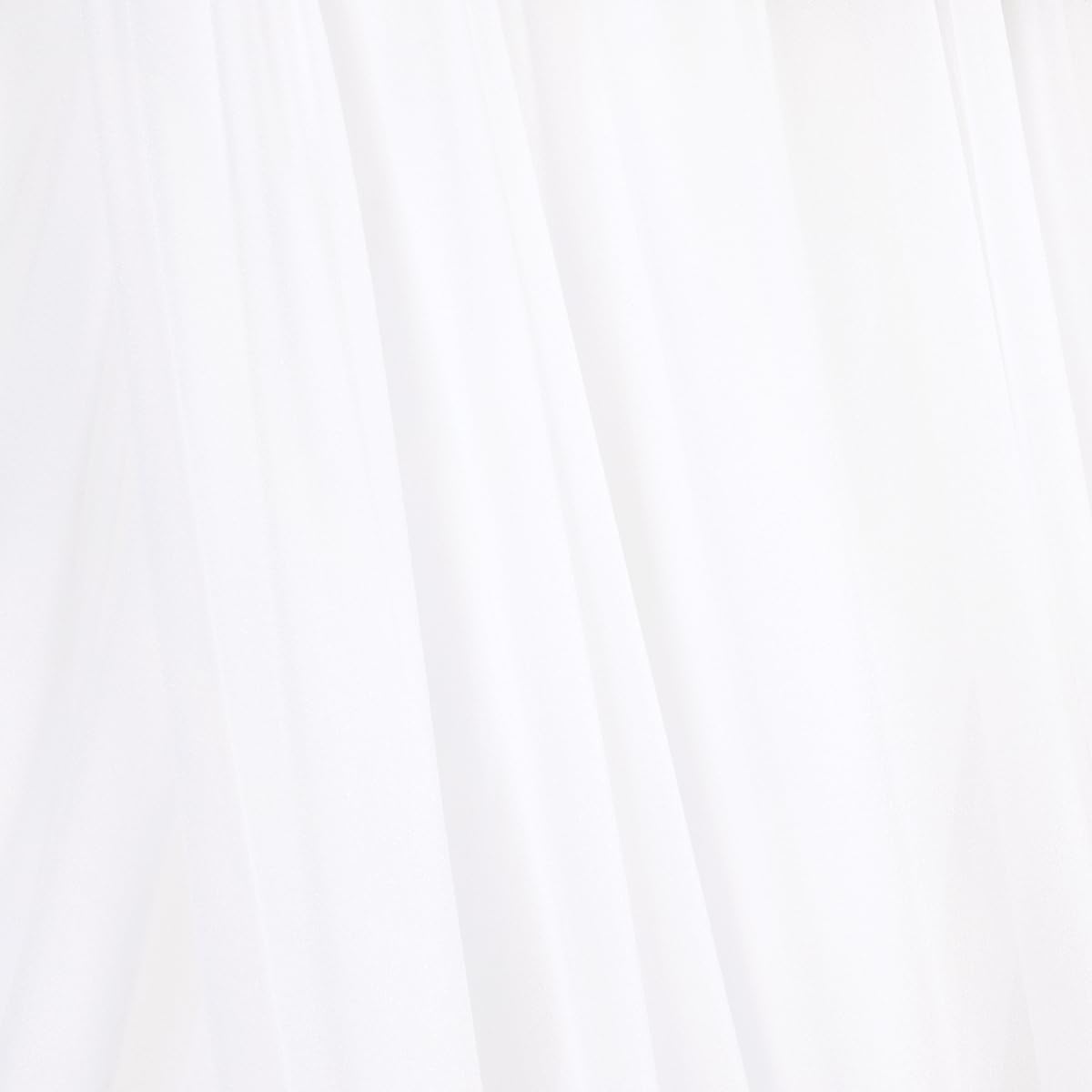 White Elegant Arch Draping Fabric Outdoor 1 Panel 29" × 20Ft Sheer Chiffon Curtain Drapes for Fall